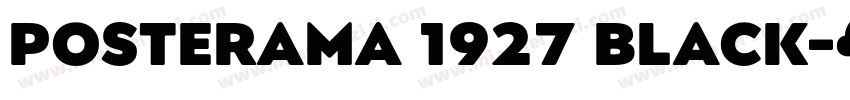 Posterama 1927 Black字体转换